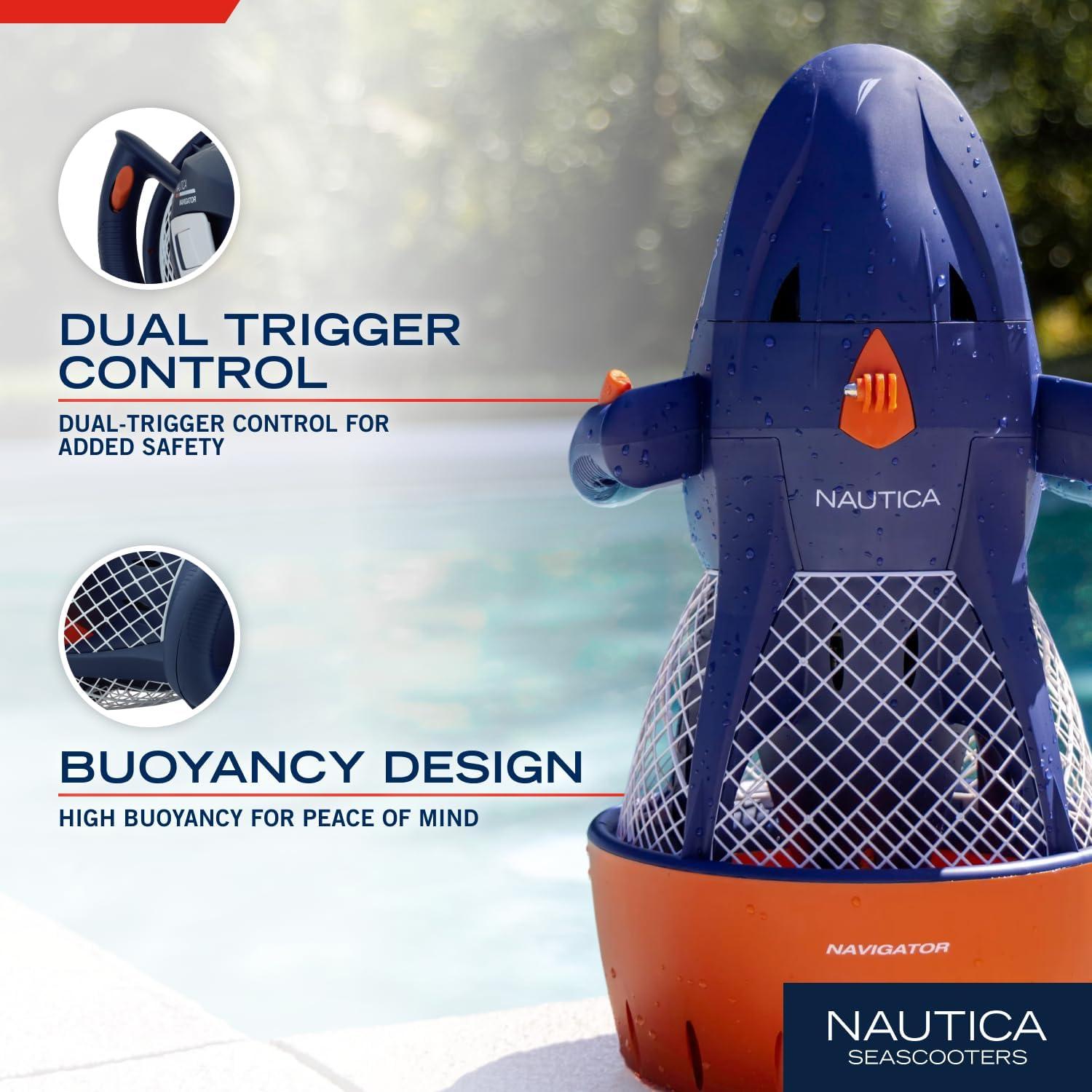 imageNautica Navigator and Skipper Underwater Seascooters Designed for Younger Recreational Divers and SnorkelersNavigator