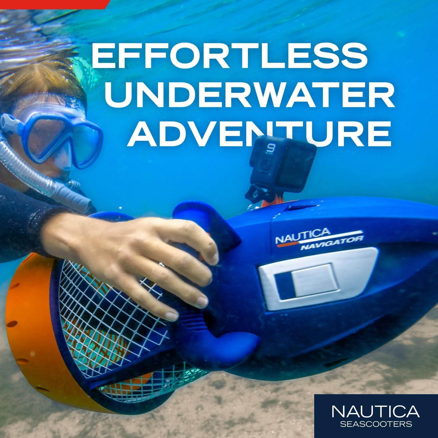 imageNautica Navigator and Skipper Underwater Seascooters Designed for Younger Recreational Divers and SnorkelersNavigator