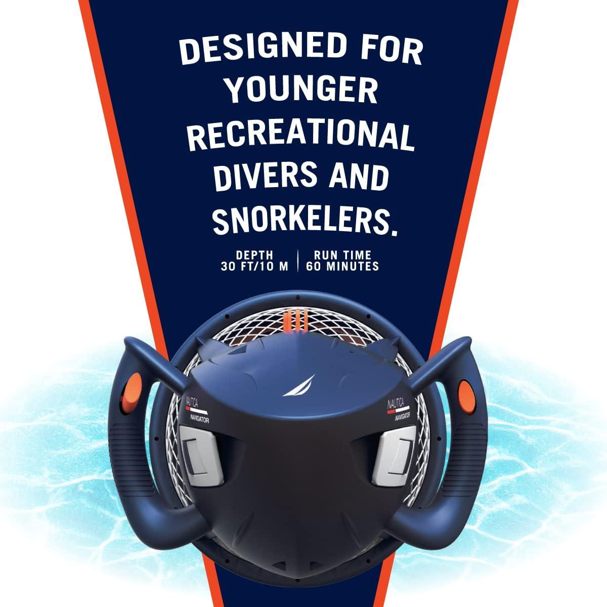 imageNautica Navigator and Skipper Underwater Seascooters Designed for Younger Recreational Divers and SnorkelersNavigator