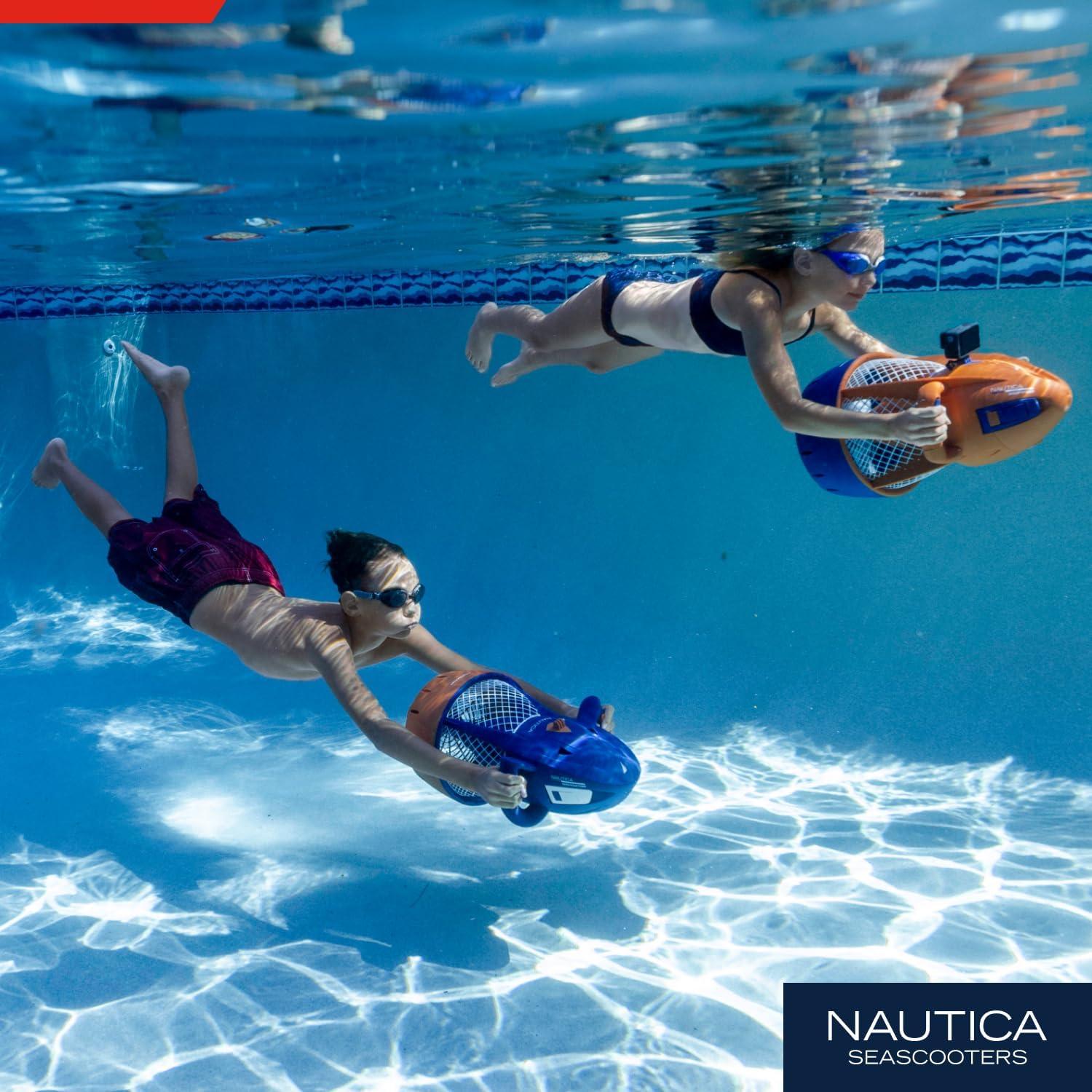 imageNautica Navigator and Skipper Underwater Seascooters Designed for Younger Recreational Divers and SnorkelersNavigator