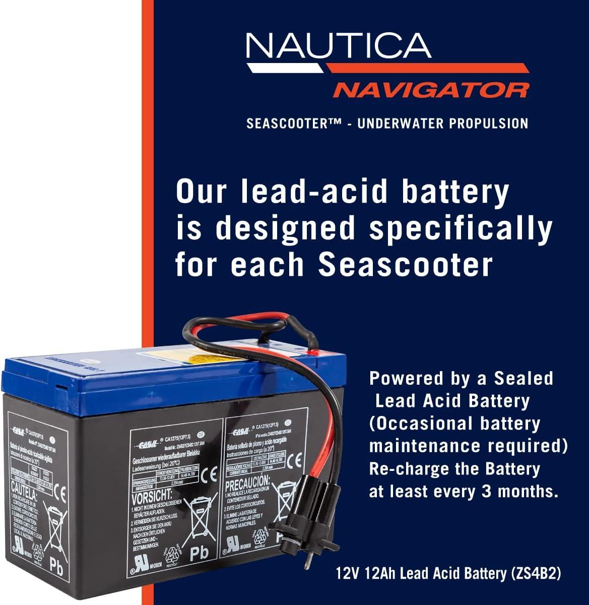 imageNautica Navigator and Skipper Underwater Seascooters Designed for Younger Recreational Divers and SnorkelersNavigator