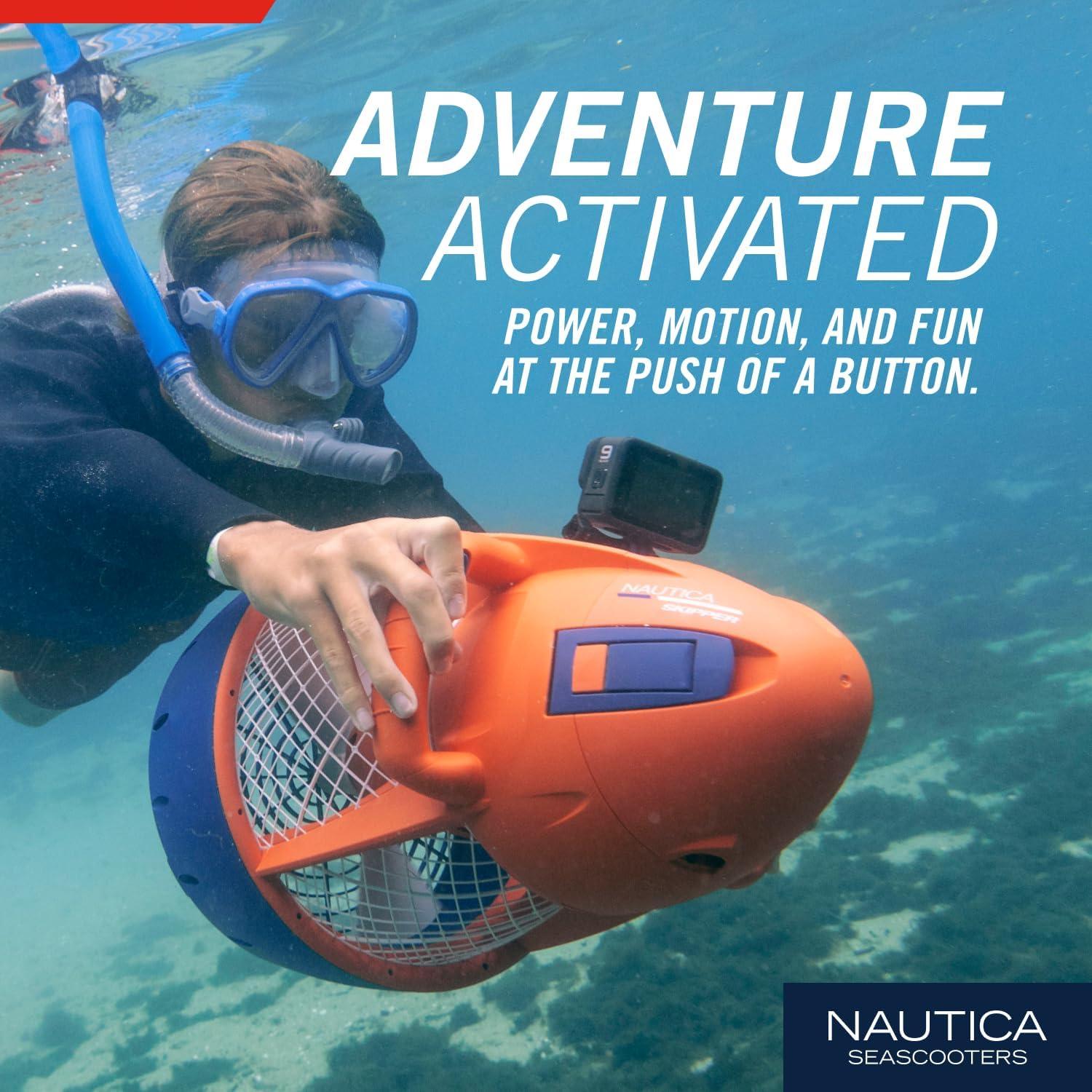 imageNautica Navigator and Skipper Underwater Seascooters Designed for Younger Recreational Divers and SnorkelersSkipper