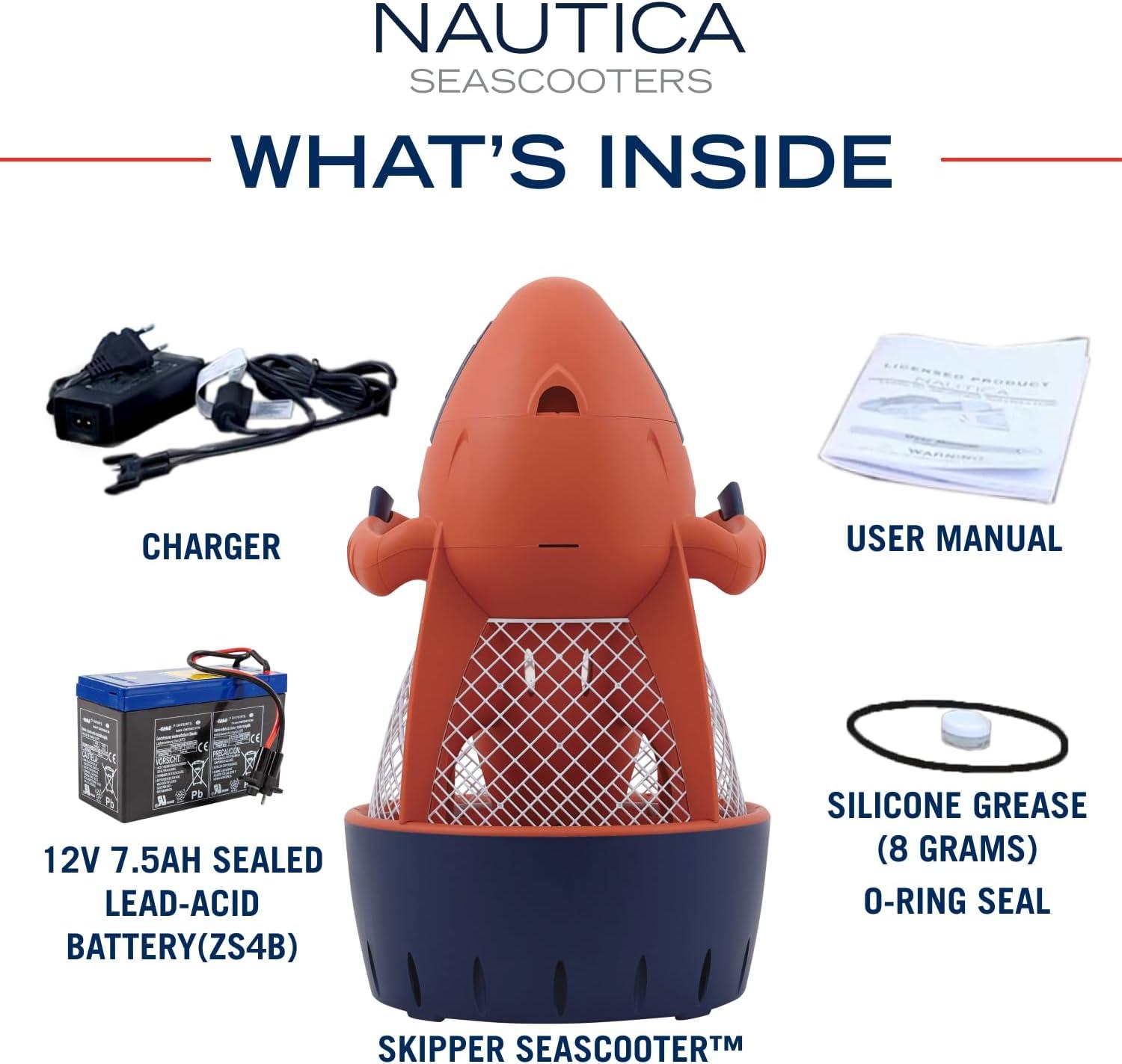 imageNautica Navigator and Skipper Underwater Seascooters Designed for Younger Recreational Divers and SnorkelersSkipper