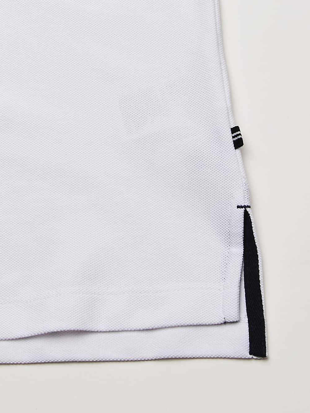 imageNautica Mens Big and Tall Classic Fit Short Sleeve Solid Performance Deck Polo ShirtBright White