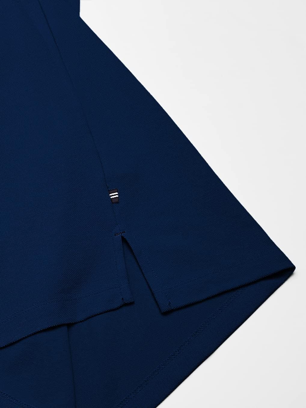 imageNautica Mens Big and Tall Classic Fit Short Sleeve Solid Performance Deck Polo ShirtEstate Blue