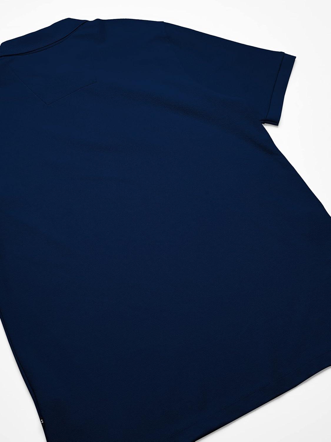 imageNautica Mens Big and Tall Classic Fit Short Sleeve Solid Performance Deck Polo ShirtEstate Blue