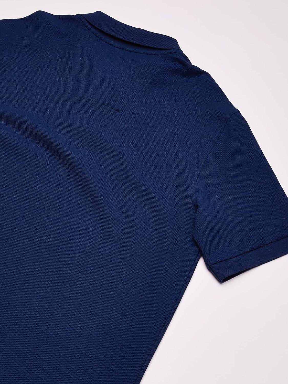 imageNautica Mens Big and Tall Classic Fit Short Sleeve Solid Performance Deck Polo ShirtEstate Blue