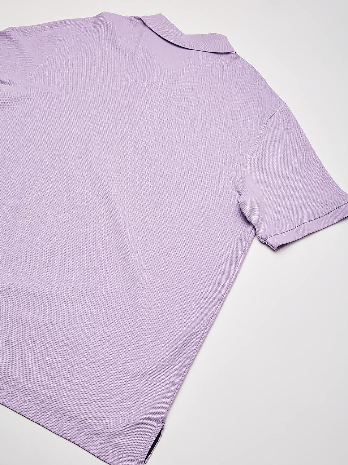 imageNautica Mens Big and Tall Classic Fit Short Sleeve Solid Performance Deck Polo ShirtLavendula