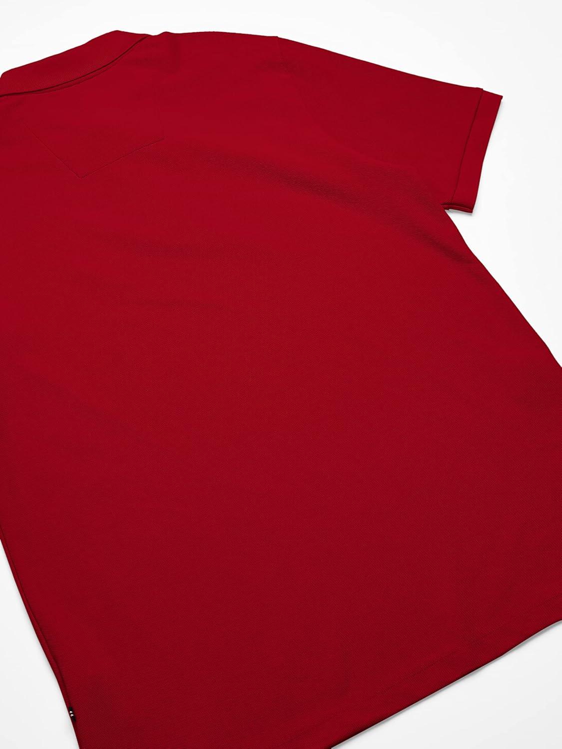 imageNautica Mens Big and Tall Classic Fit Short Sleeve Solid Performance Deck Polo ShirtNautica Red