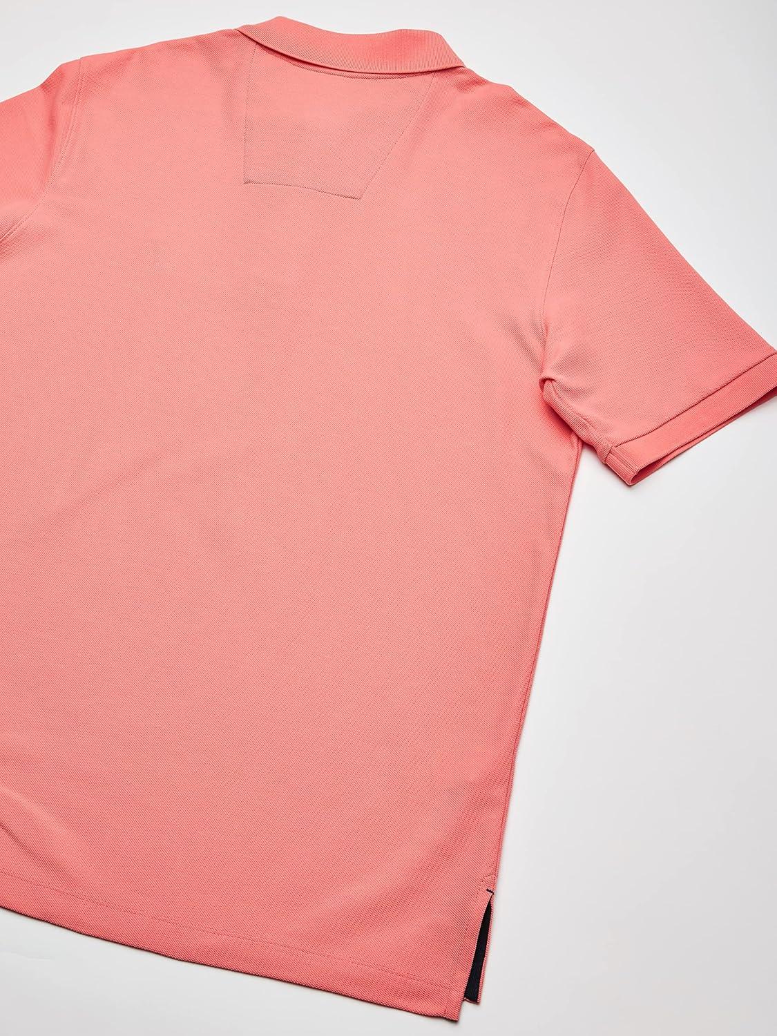 imageNautica Mens Big and Tall Classic Fit Short Sleeve Solid Performance Deck Polo ShirtPale Coral
