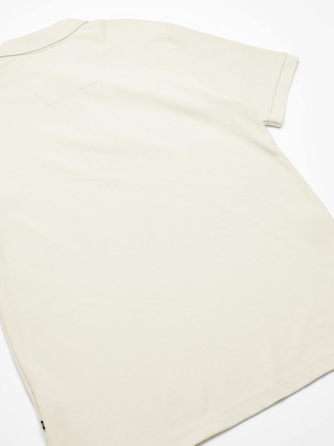 imageNautica Mens Big and Tall Classic Fit Short Sleeve Solid Performance Deck Polo ShirtSail Cream