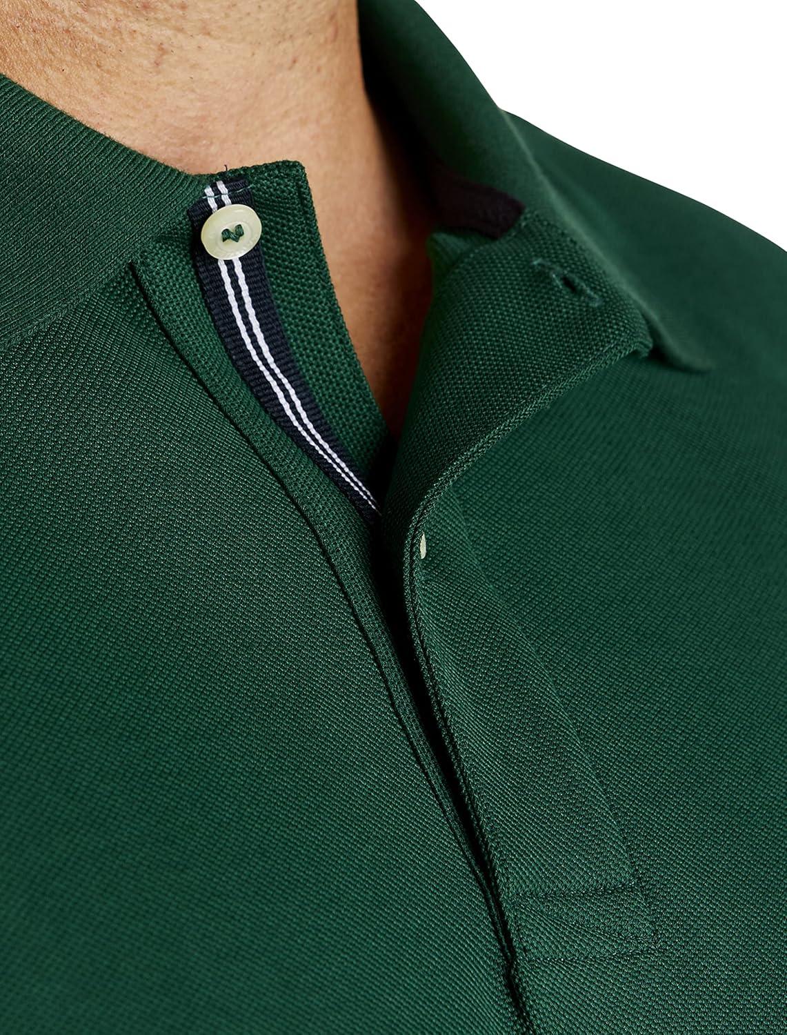 imageNautica Mens Big and Tall Classic Fit Short Sleeve Solid Performance Deck Polo ShirtTidal Green