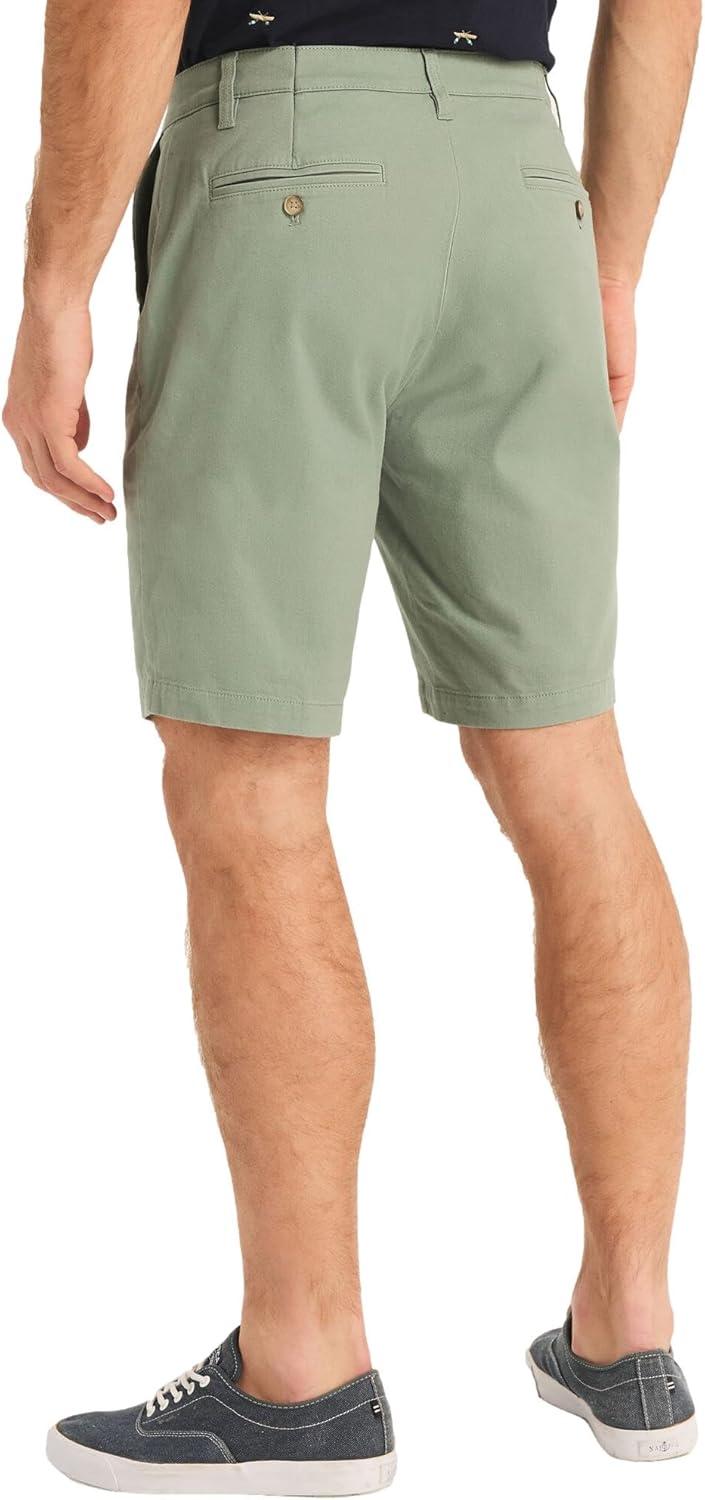 imageNautica Mens Cotton Twill Flat Front Chino ShortChinois Green