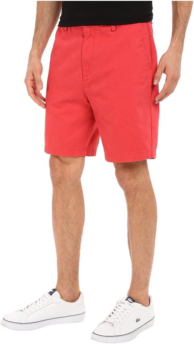 imageNautica Mens Cotton Twill Flat Front Chino ShortNautica Sailor Red