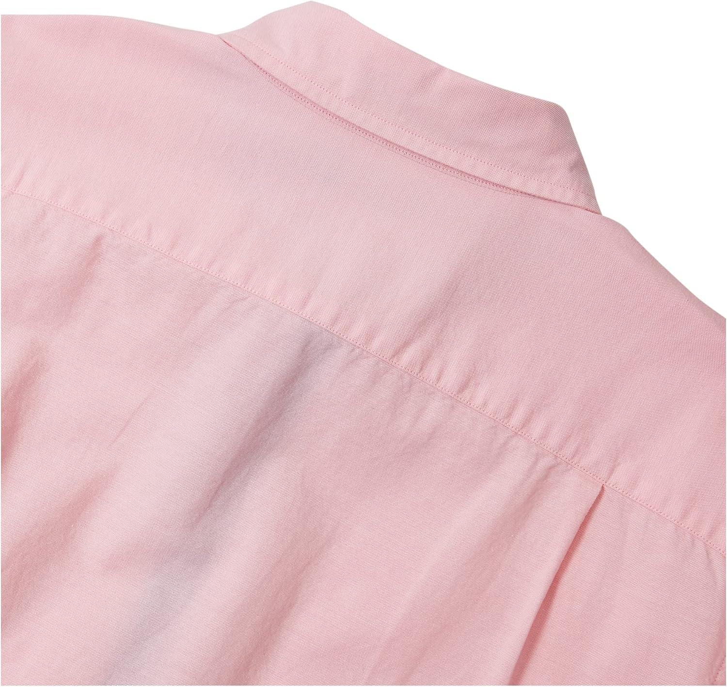 imageNautica Mens Long Sleeve Button Down Solid Oxford ShirtOrchid Pink