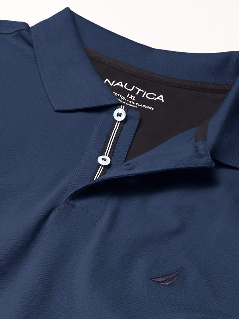 imageNautica Mens Nautica Mens Big amp Tall Stretch Pique PoloEstate Blue