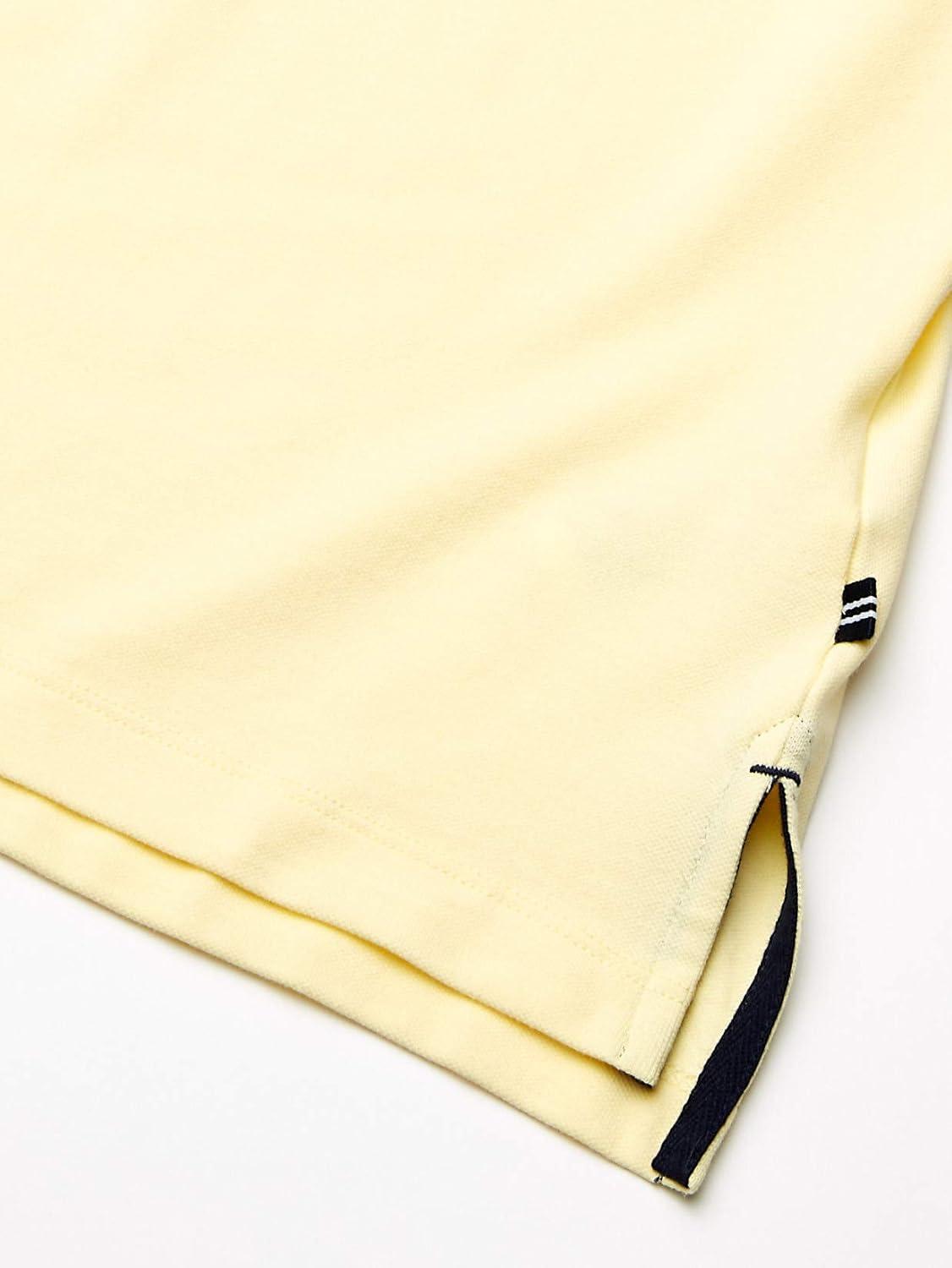 imageNautica mens Short Sleeve Stretch Solid Deck Polo ShirtFrench Vanilla