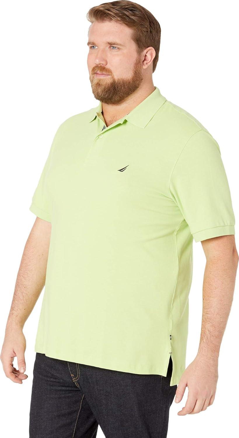 imageNautica mens Short Sleeve Stretch Solid Deck Polo ShirtMist Green