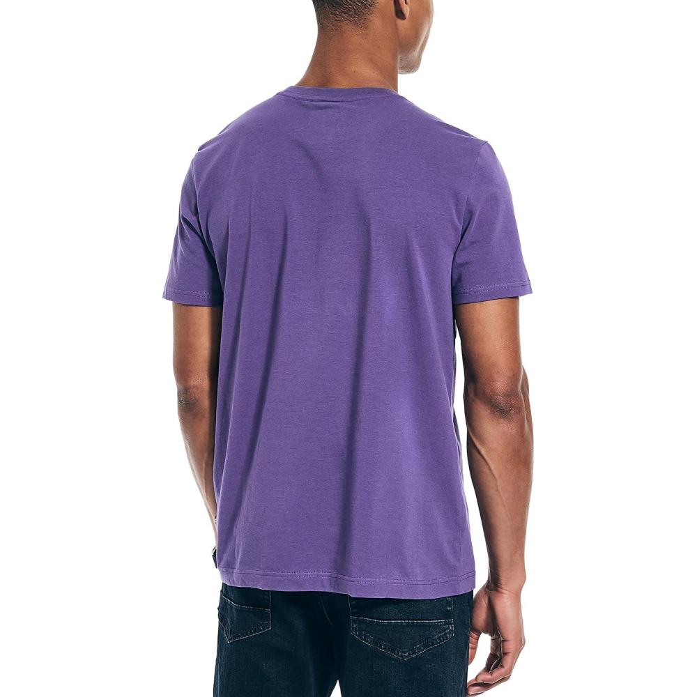 imageNautica Mens Classic Fit Pocket TShirtNeptune Purple