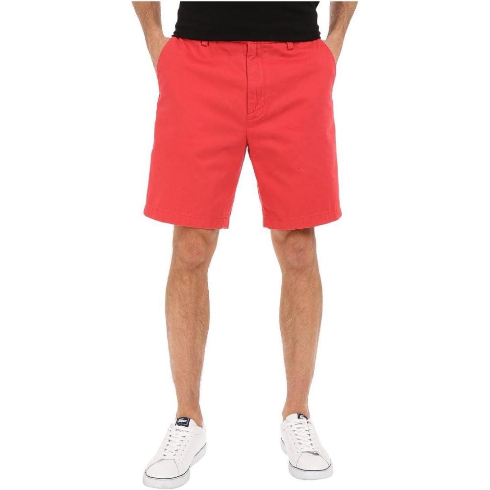 imageNautica Mens Cotton Twill Flat Front Chino ShortNautica Sailor Red