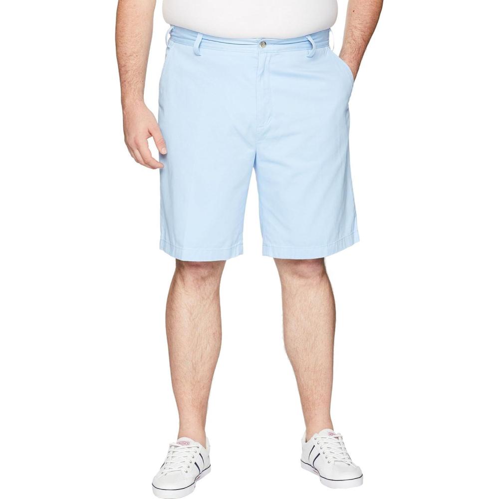 imageNautica Mens Cotton Twill Flat Front Chino ShortNoon Blue
