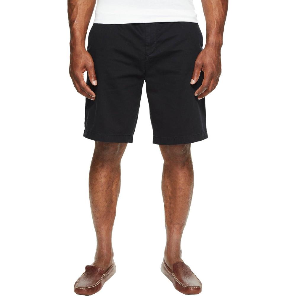 imageNautica Mens Cotton Twill Flat Front Chino ShortTrue Black