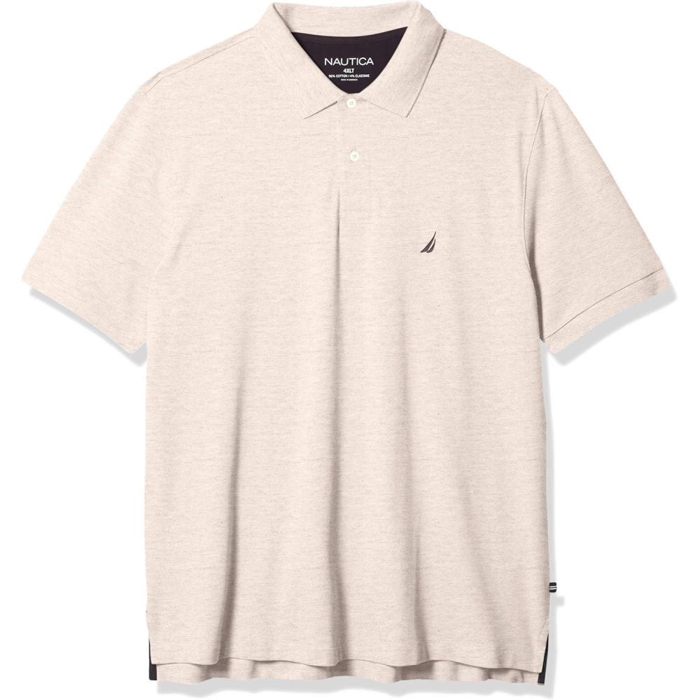 imageNautica Mens Nautica Mens Big amp Tall Stretch Pique PoloGrey Heather