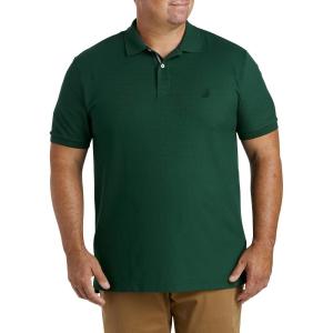 Nautica Men’s Big and Tall Classic Fit Short Sleeve Solid Performance Deck Polo Shirt(Tidal Green)