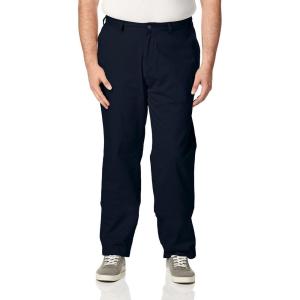 Nautica Men’s Big and Tall Twill Flat-Front Pant(True Navy D83050)