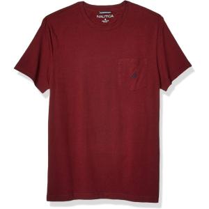 Nautica Men’s Classic Fit Pocket T-Shirt(Burgundy Red)