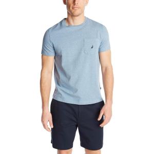 Nautica Men’s Classic Fit Pocket T-Shirt(Deep Anchor Heather)