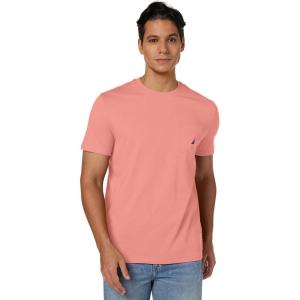 Nautica Men’s Classic Fit Pocket T-Shirt(Pale Coral)