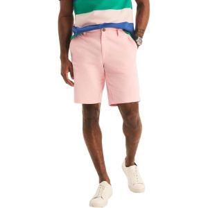 Nautica Men’s Cotton Twill Flat Front Chino Short(Pale Orchid)