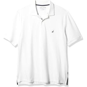 Nautica Men’s Nautica Men’s Big & Tall Stretch Pique Polo(Bright White)