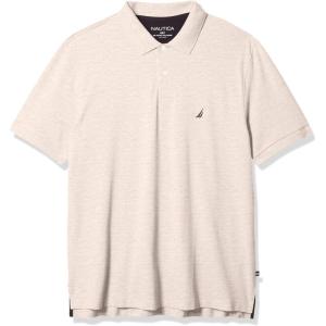 Nautica Men’s Nautica Men’s Big & Tall Stretch Pique Polo(Grey Heather)