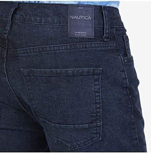 imageNautica Mens 5 Pocket Straight Fit Stretch JeanJeansPure Adriatic Sea