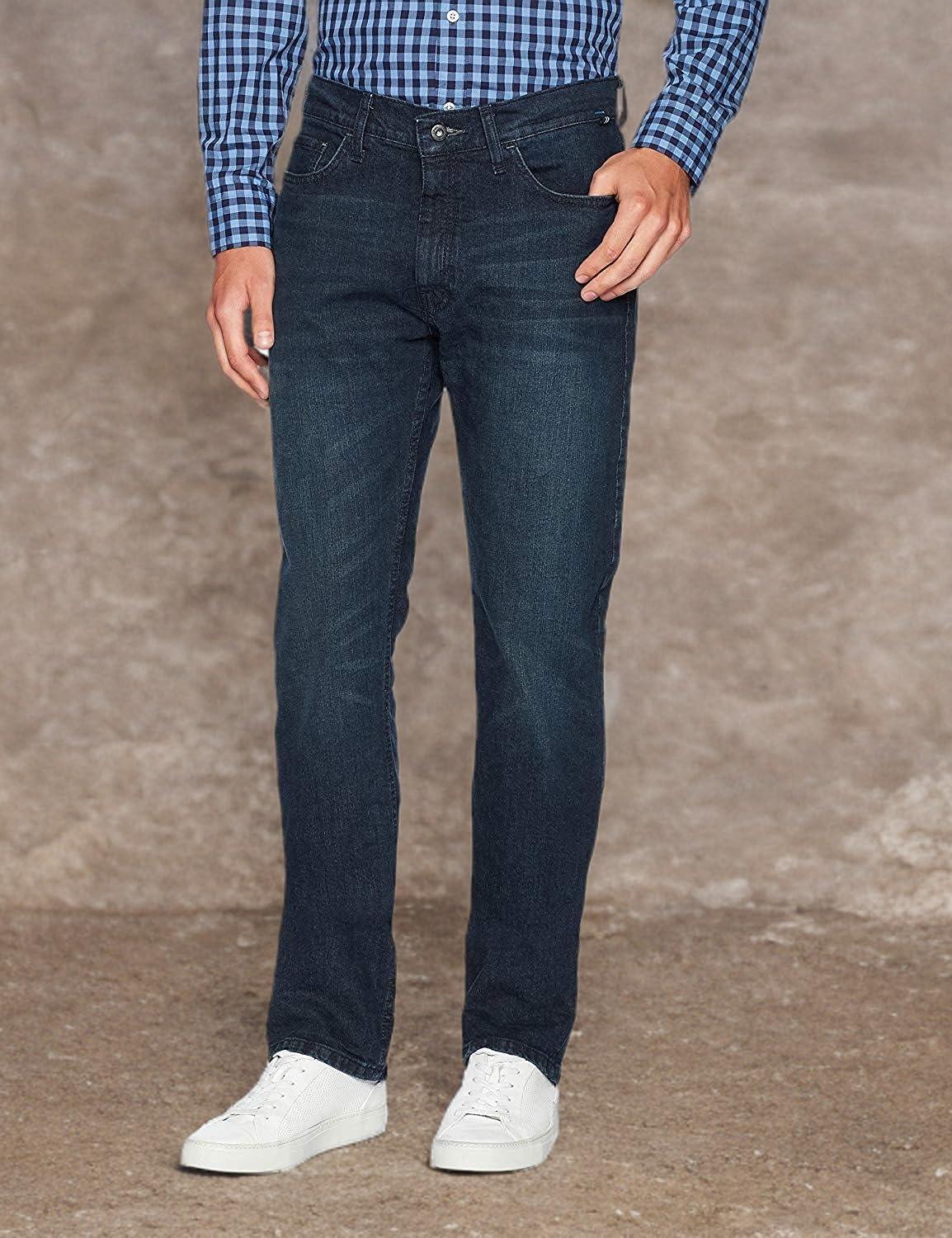imageNautica Mens 5 Pocket Straight Fit Stretch JeanJeansPure Adriatic Sea Wash
