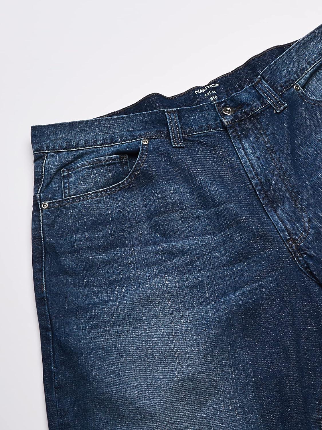 imageNautica Mens Big and Tall Relaxed Fit JeanGlacier Blue Wash