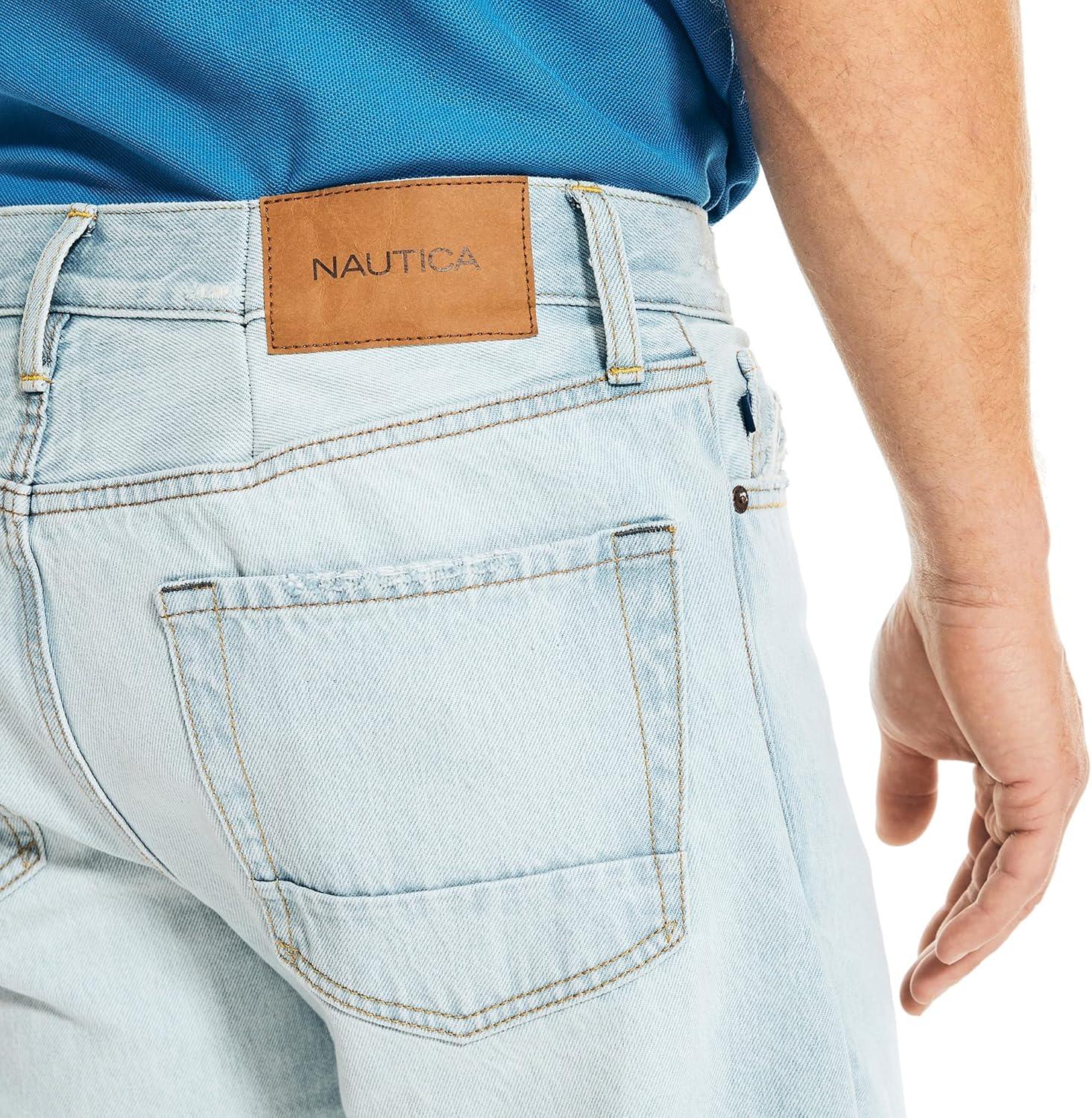 imageNautica Mens Loose Fit DenimOcean Shallows Wash