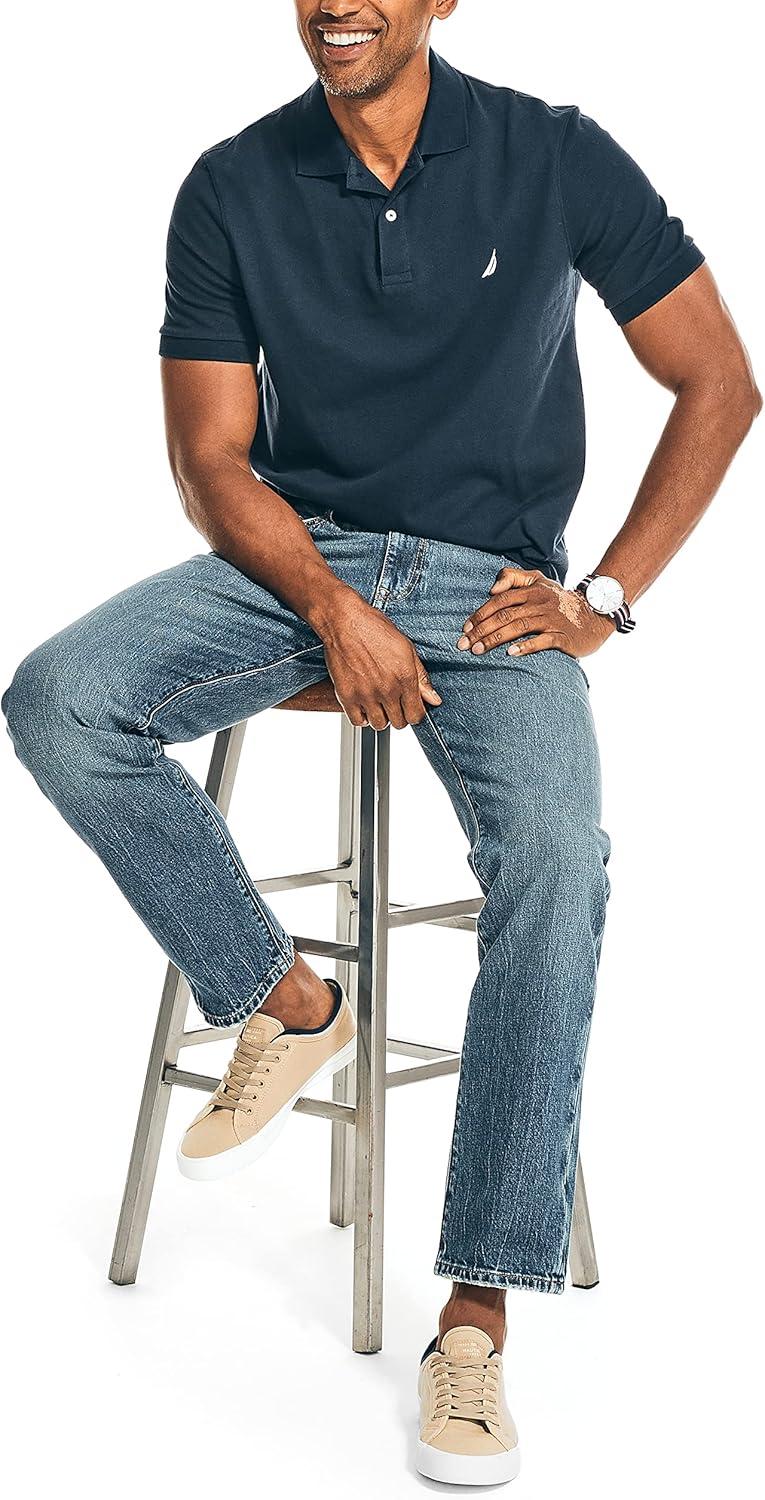 imageNautica Mens Nautica Vintage Straight Stretch DenimBotany Bay Wash