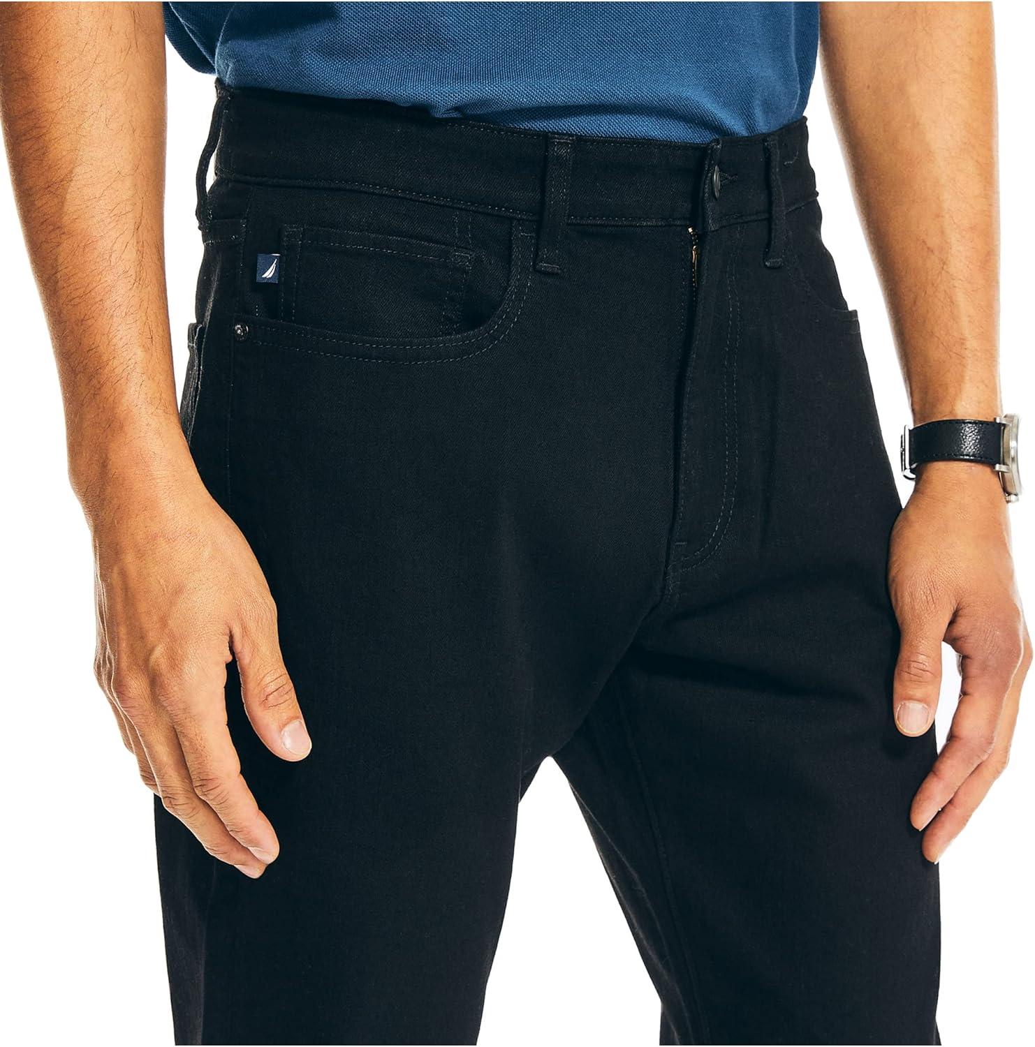imageNautica Mens Nautica Vintage Straight Stretch DenimDenim Black Ink