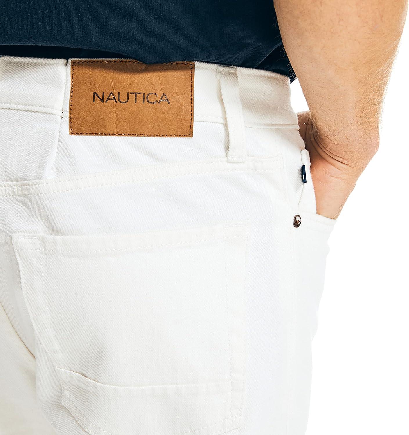 imageNautica Mens Nautica Vintage Straight Stretch DenimGlacier Bay Wash