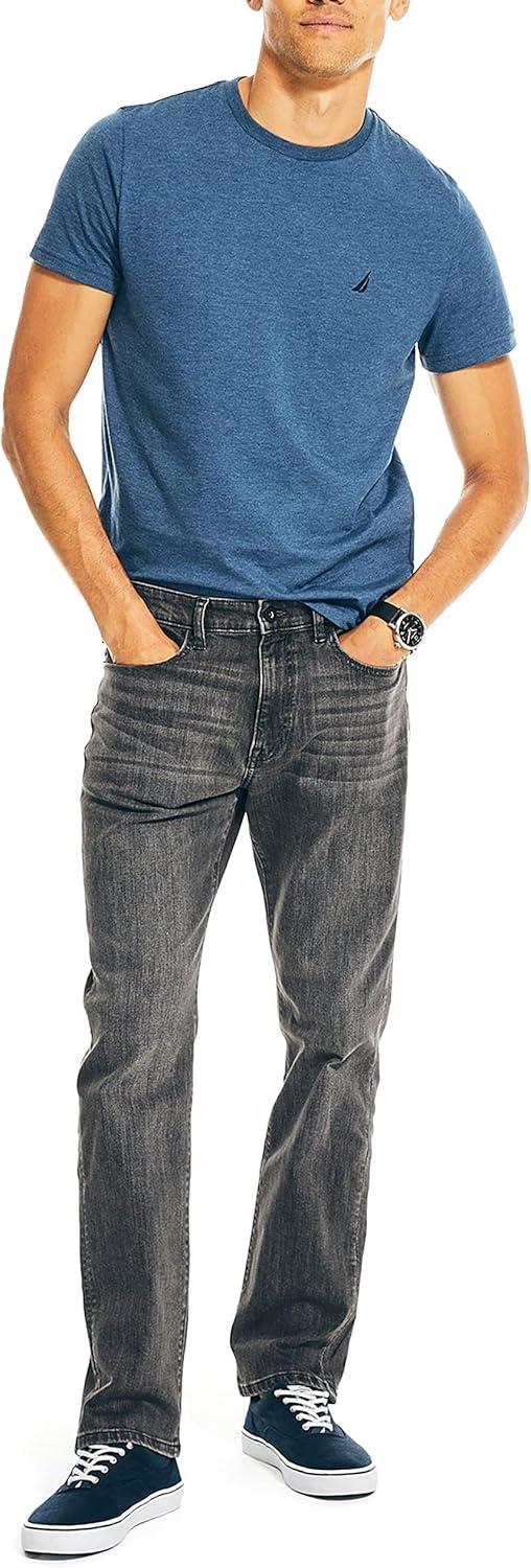imageNautica Mens Nautica Vintage Straight Stretch DenimMidnight Tide Wash