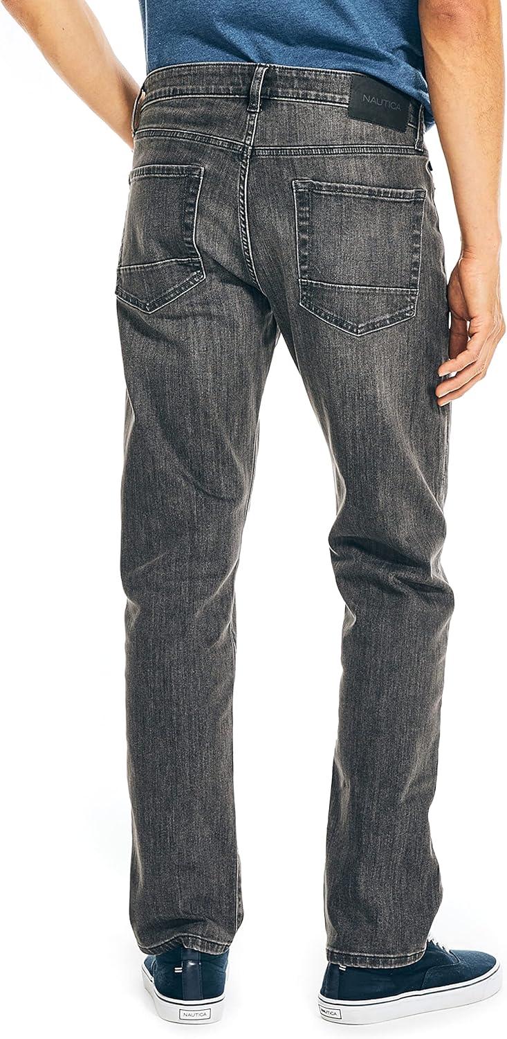 imageNautica Mens Nautica Vintage Straight Stretch DenimMidnight Tide Wash