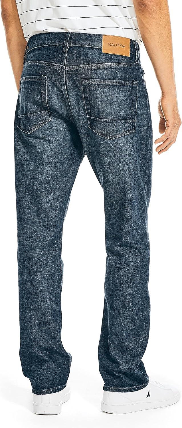 imageNautica Mens Nautica Vintage Straight Stretch DenimNorth Sea Canal Wash