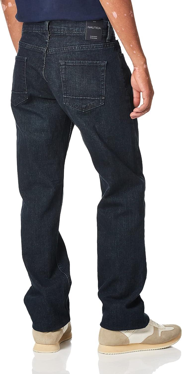 imageNautica Mens Relaxed Fit Denim JeansPure Adriatic Sea Wash