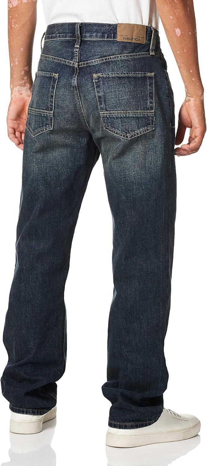 imageNautica Mens Relaxed Fit Denim JeansRigger Blue