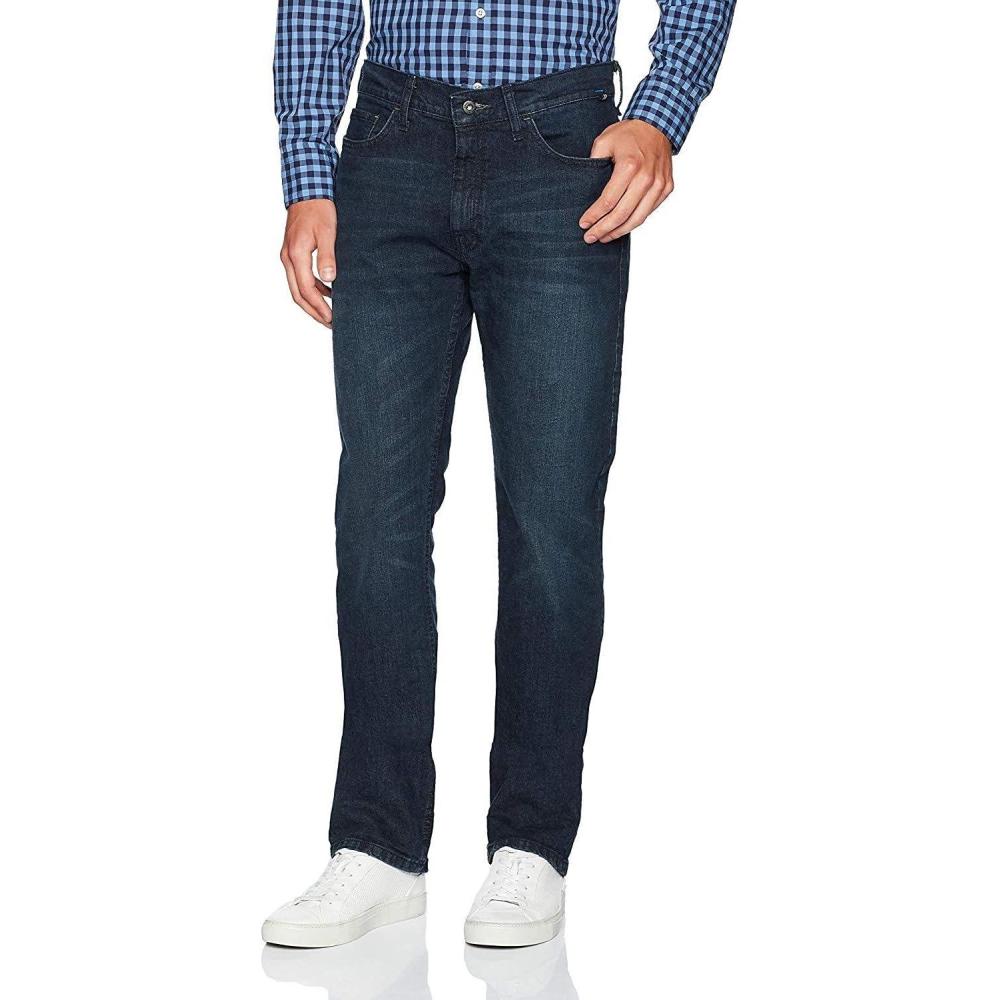 imageNautica Mens 5 Pocket Straight Fit Stretch JeanJeansPure Adriatic Sea