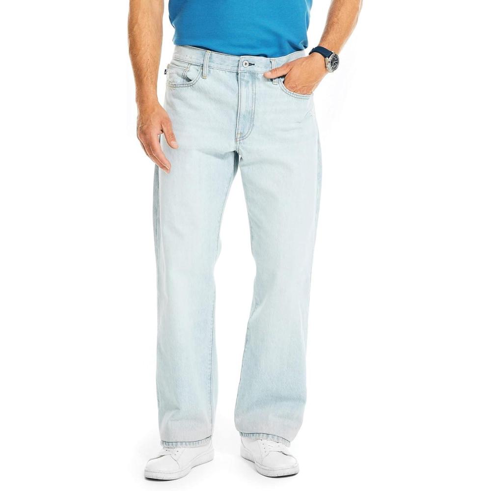 imageNautica Mens Loose Fit DenimOcean Shallows Wash