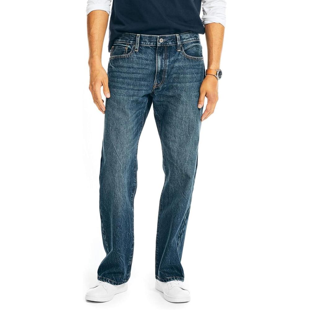 imageNautica Mens Loose Fit DenimSea Tide Wash